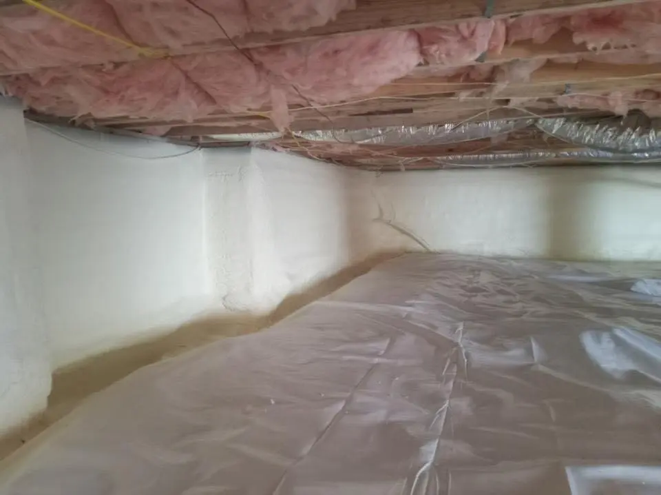 Crawl space encapsulation with closed-cell spray foam for Attic Insulation in Wauwatosa